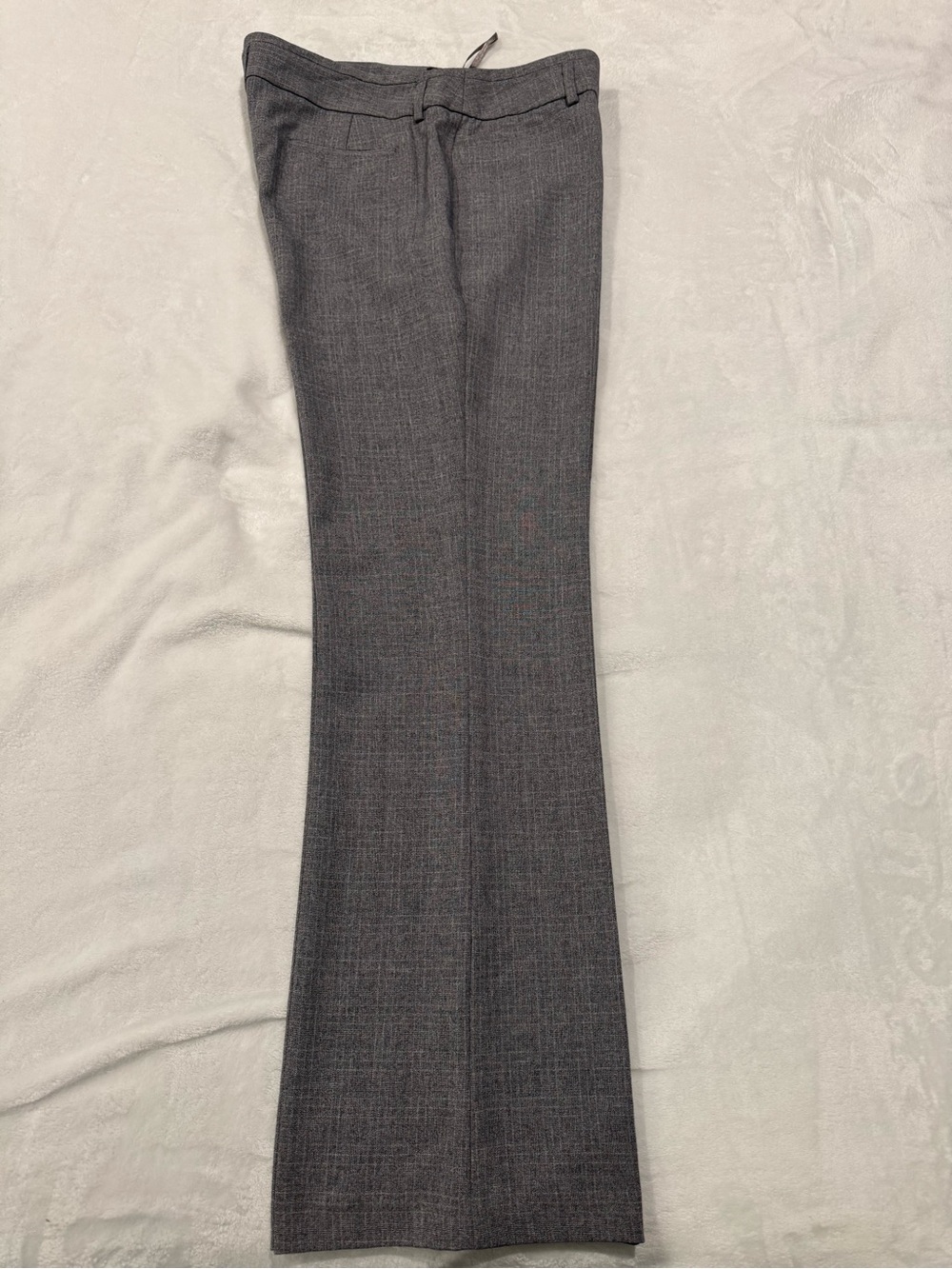 Amanda & Chelsea Light Gray Plaid Boot Cut Pants EUC
